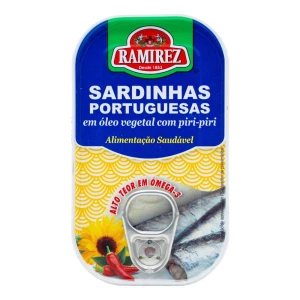Pikantne sardynki w oleju roślinnym 125 g RAMIREZ Portugalskie