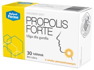 PROPOLIS forte tabletki do ssania o smaku pomarańczowym 30szt Farmina