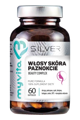 WŁOSY, SKÓRA, PAZNOKCIE 60 kapsułek  Silver MyVita
