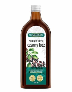 Sok z CZARNEGO BZU 100% 500ml Premium Rosa