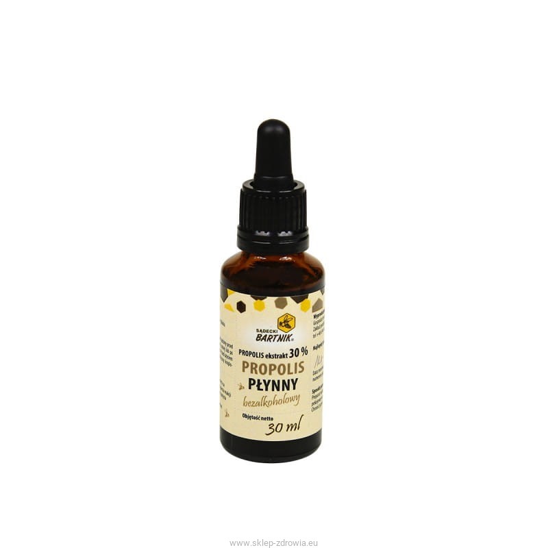 Propolis płynny BEZALKOHOLOWY ekstrakt 30% 30ml Bartnik