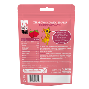 żelki Truskawka BeRaw Kids 35g Purella