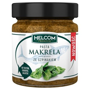 Pasta rybna MAKRELA ze szpinakiem 180g Helcom