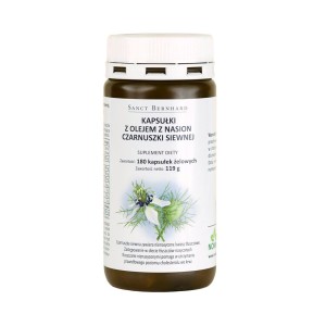 kapsułki z OLEJEM Z CZARNUSZKI 500mg 180 kapsułek Nomak