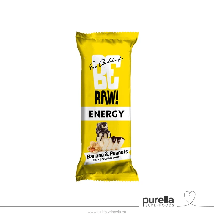 BeRaw baton Banan & orzeszki 40g Purella Superfoods