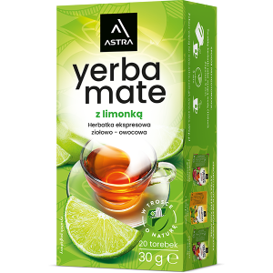 Yerba mate z limonką 20szt Astra