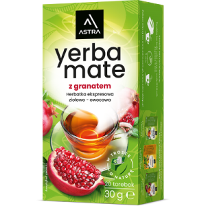 Yerba mate z granatem 20szt Astra