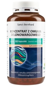 Ekstrakt z OMUŁKA ZIELONOWARGOWEGO 500mg 300 kapsułek Sanct Bernhard OMUŁEK