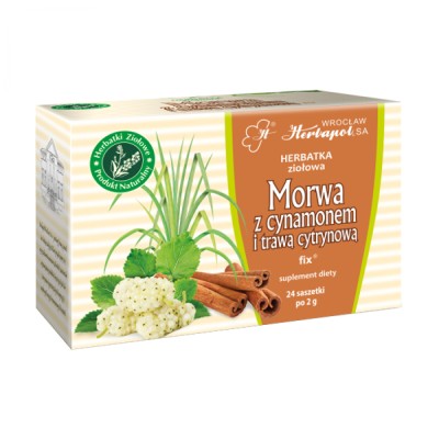 liść MORWY z cynamonem i trawą cytrynową 24*2g Herbapol Wrocław
